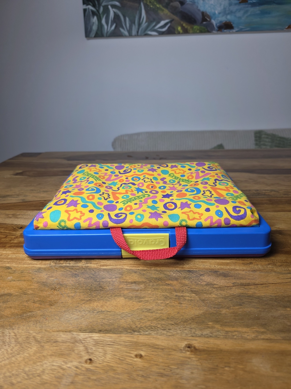 Vintage 90s Crayola Kids Lap Desk & Art Storage Carry Case - Picture 2 of 8